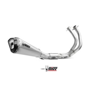 IMPIANTO DI SCARICO COMPLETO MIVV DELTA RACE KAWASAKI NINJA 650 2024-2025, ACCIAIO, CATALIZZATO