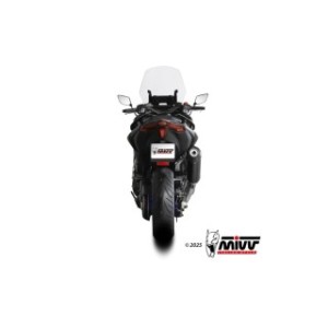 IMPIANTO DI SCARICO COMPLETO MIVV OVAL YAMAHA T-MAX 560 2025-2026 (EURO 5+), BLACK/CARBONIO, CATALIZZATO