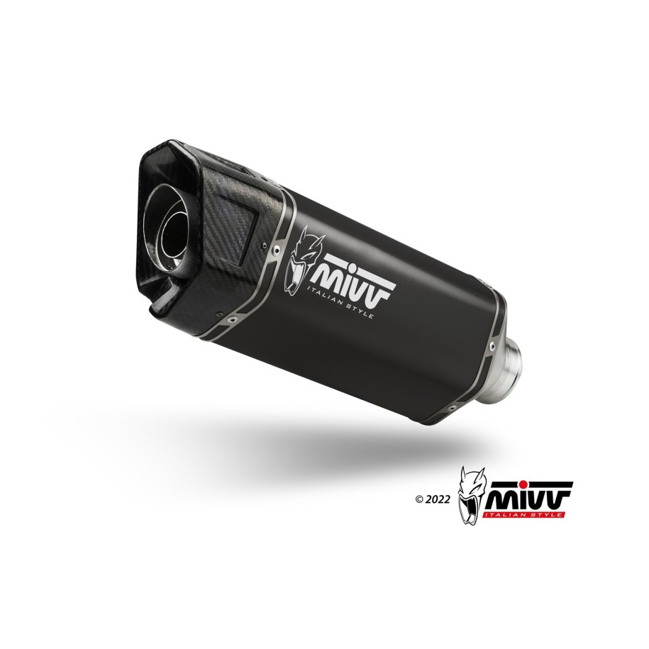 MIVV SR-1 COMPLETE EXHAUST SYSTEM SUZUKI GSX-8R 2024-2026 (EURO 5+), BLACK, CATALYTIC
