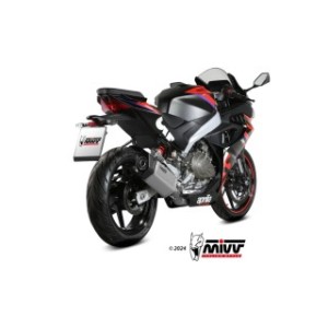 MIVV SR-1 COMPLETE EXHAUST SYSTEM APRILIA RS 457 2024, TITANIUM, CATALYTIC