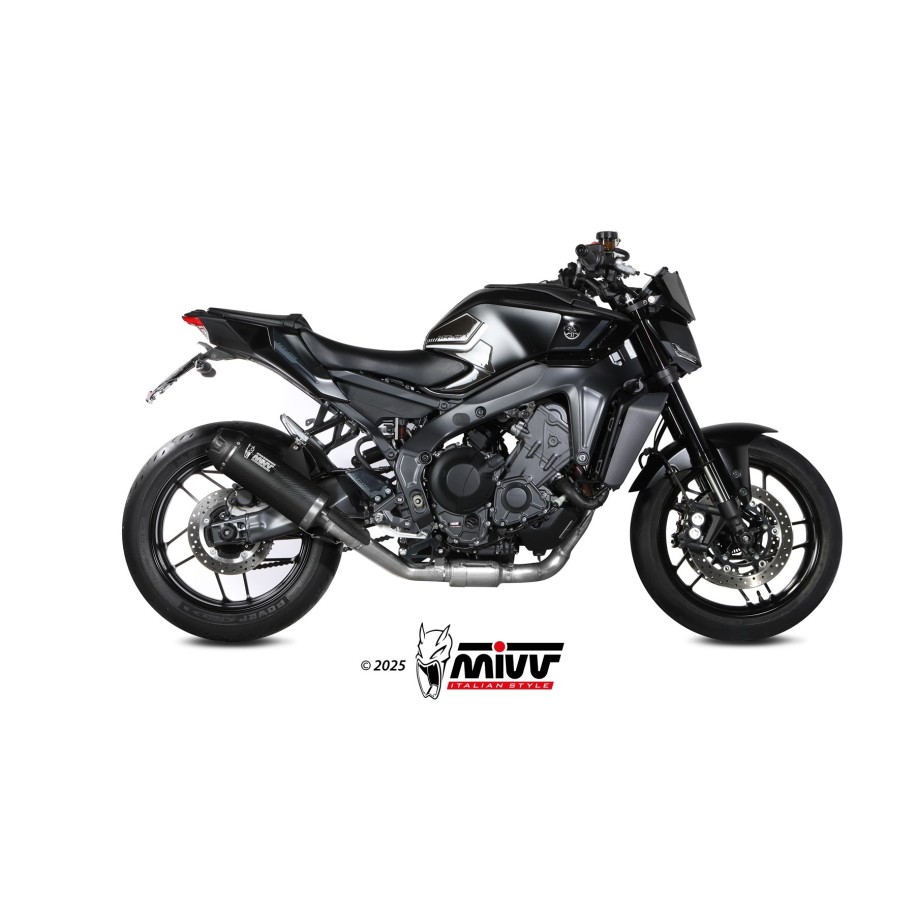 IMPIANTO DI SCARICO COMPLETO MIVV AK-1 YAMAHA MT-09 SP 2024-2026, CARBONIO, DEKAT