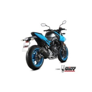 MIVV SR-1 COMPLETE EXHAUST SYSTEM SUZUKI GSX-8R 2024-2026 (EURO 5+), BLACK, DEKAT