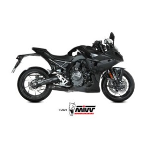 MIVV X-M5 COMPLETE EXHAUST SYSTEM SUZUKI GSX-8R 2024-2026 (EURO 5+), BLACK, RACING