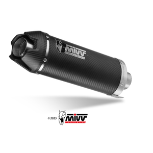 IMPIANTO DI SCARICO COMPLETO MIVV AK-1 YAMAHA MT-09 2024-2026, CARBON/CARBONIO, CATALIZZATO