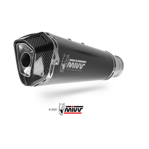 MIVV DELTA RACE COMPLETE EXHAUST SYSTEM YAMAHA TRACER 9 2025-2026 (EURO 5+), BLACK, DEKAT