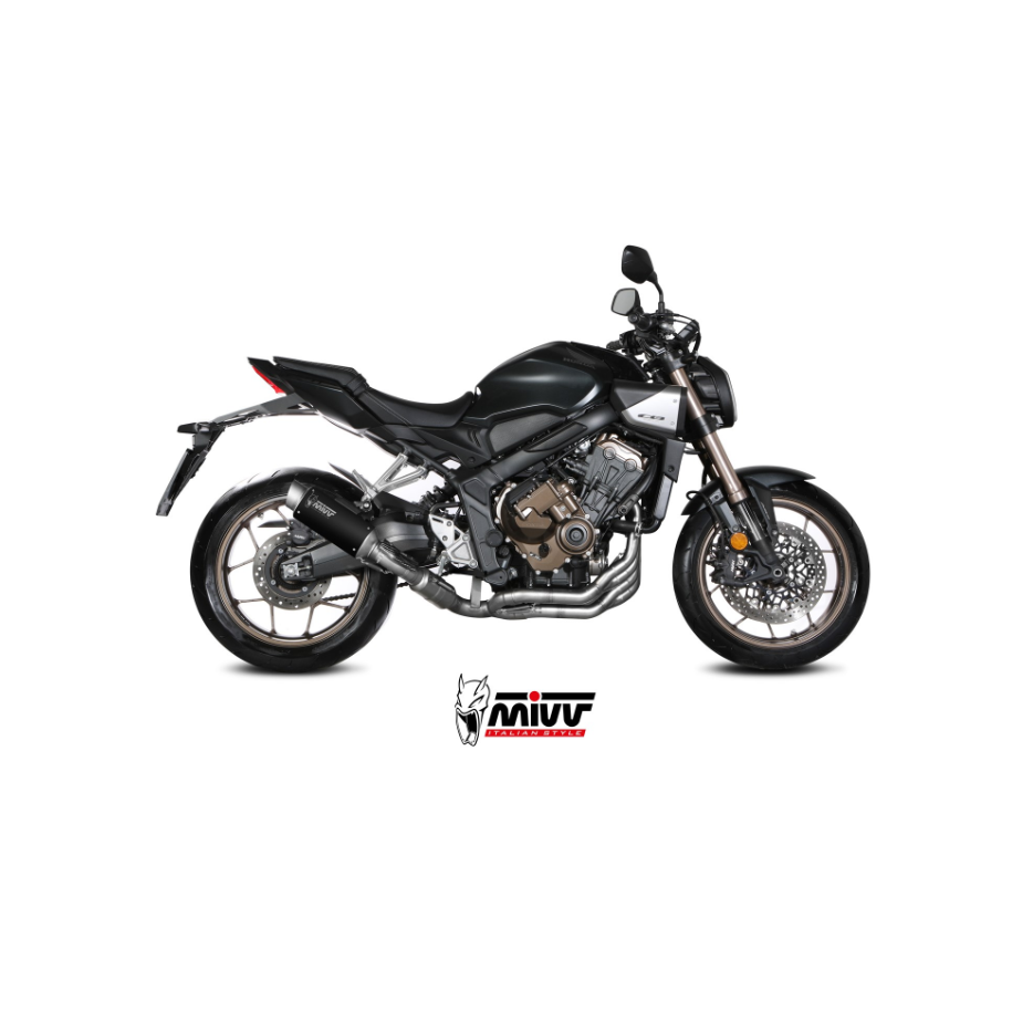IMPIANTO DI SCARICO COMPLETO MIVV GP PRO HONDA CB 650 R 2024-2026 (EURO 5+), BLACK, DEKAT