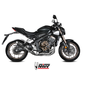 MIVV GP PRO COMPLETE EXHAUST SYSTEM HONDA CB 650 R 2024-2026 (EURO 5+), CARBON, DEKAT