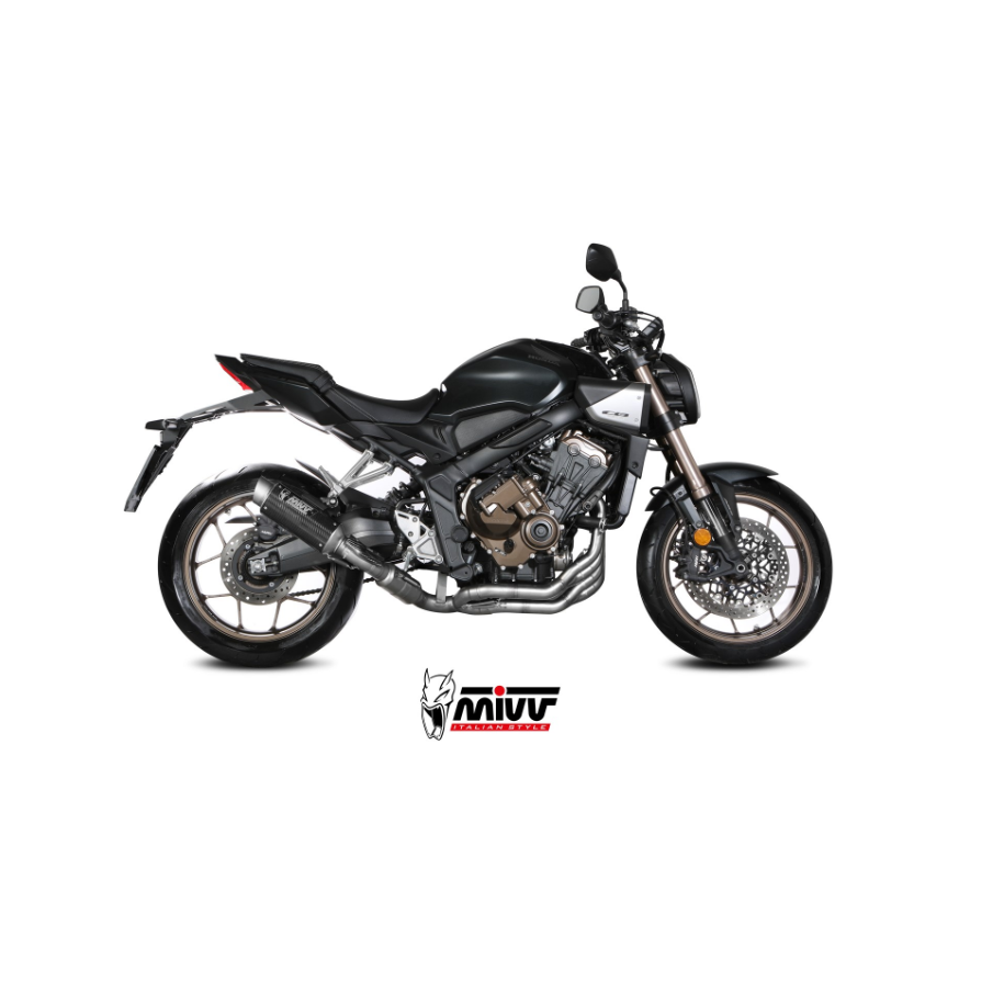 IMPIANTO DI SCARICO COMPLETO MIVV GP PRO HONDA CB 650 R 2024-2026 (EURO 5+), CARBONIO, DEKAT