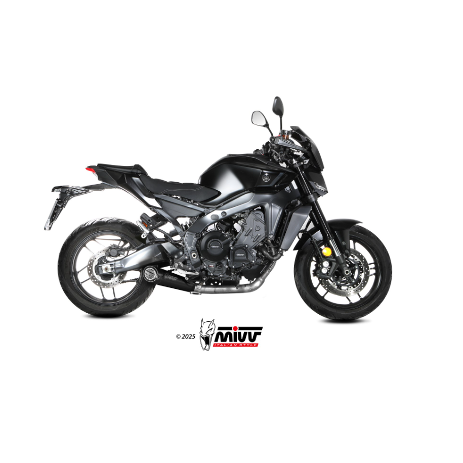 MIVV X-M5 COMPLETE EXHAUST SYSTEM YAMAHA MT-09 2024-2026, BLACK, RACING
