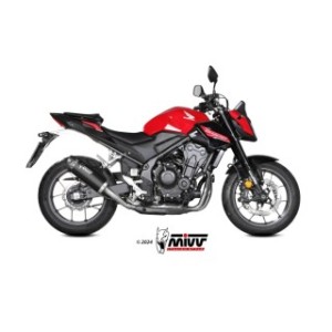 TERMINALE MIVV AK-1 HONDA HORNET 500 2024, OMOLOGATO BLACK/CARBONIO