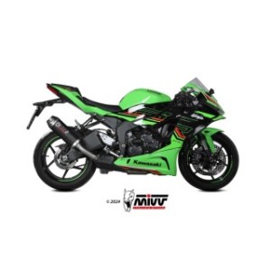 TERMINALE MIVV AK-1 KAWASAKI ZX-6R 636 2024-2025, OMOLOGATO CARBONIO