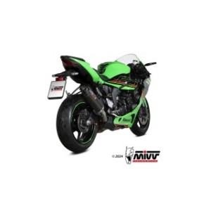 TERMINALE MIVV AK-1 KAWASAKI ZX-6R 636 2024-2025, OMOLOGATO CARBONIO
