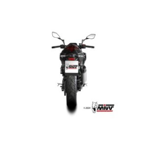 TERMINALE MIVV AK-1 KAWASAKI Z 500 2024-2026 (EURO 5+), OMOLOGATO TITANIO/CARBONIO