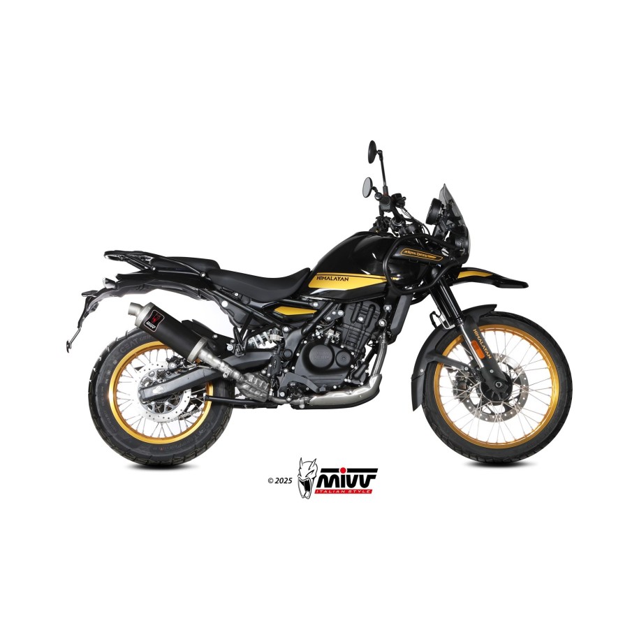 TERMINALE MIVV DAKAR ROYAL ENFIELD HIMALAYAN 450 2024, OMOLOGATO BLACK