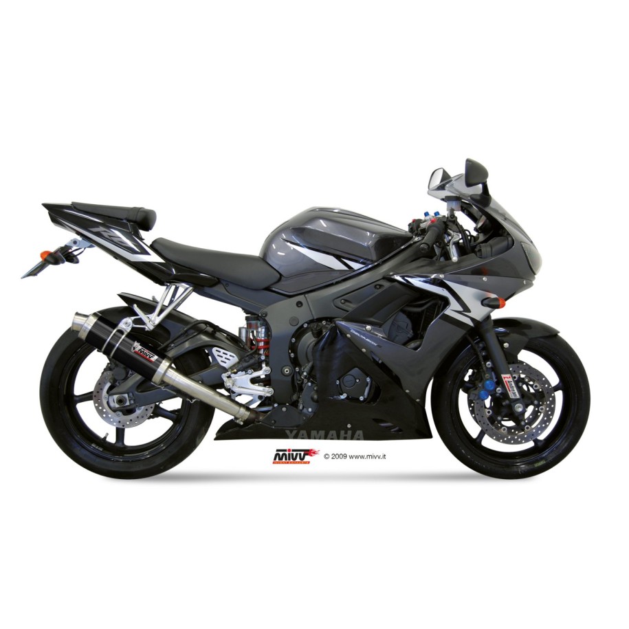 TERMINALE MIVV GP PRO YAMAHA R1 2004-2005, OMOLOGATO BLACK