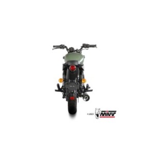 TERMINALE MIVV HR-1 ROYAL ENFIELD METEOR 350 2021-2024, OMOLOGATO BLACK