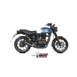 TERMINALE MIVV HR-1 ROYAL ENFIELD HNTR 350 2022-2024, OMOLOGATO BLACK
