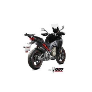 TERMINALE MIVV OVALE DUCATI MULTISTRADA V4 2025-2026 (EURO 5+), OMOLOGATO BLACK/CARBONIO