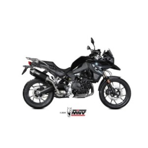 TERMINALE MIVV SPEED EDGE BMW F 800 GS 2024-2025, OMOLOGATO BLACK/CARBONIO