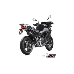 TERMINALE MIVV SPEED EDGE BMW F 800 GS 2024-2025, OMOLOGATO BLACK/CARBONIO