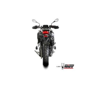 TERMINALE MIVV SPEED EDGE BMW F 800 GS 2024-2025, OMOLOGATO BLACK/CARBONIO