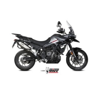 TERMINALE MIVV SPEED EDGE TRIUMPH TIGER 850 SPORT 2021-2024 (EURO 5), OMOLOGATO ACCIAIO/CARBONIO