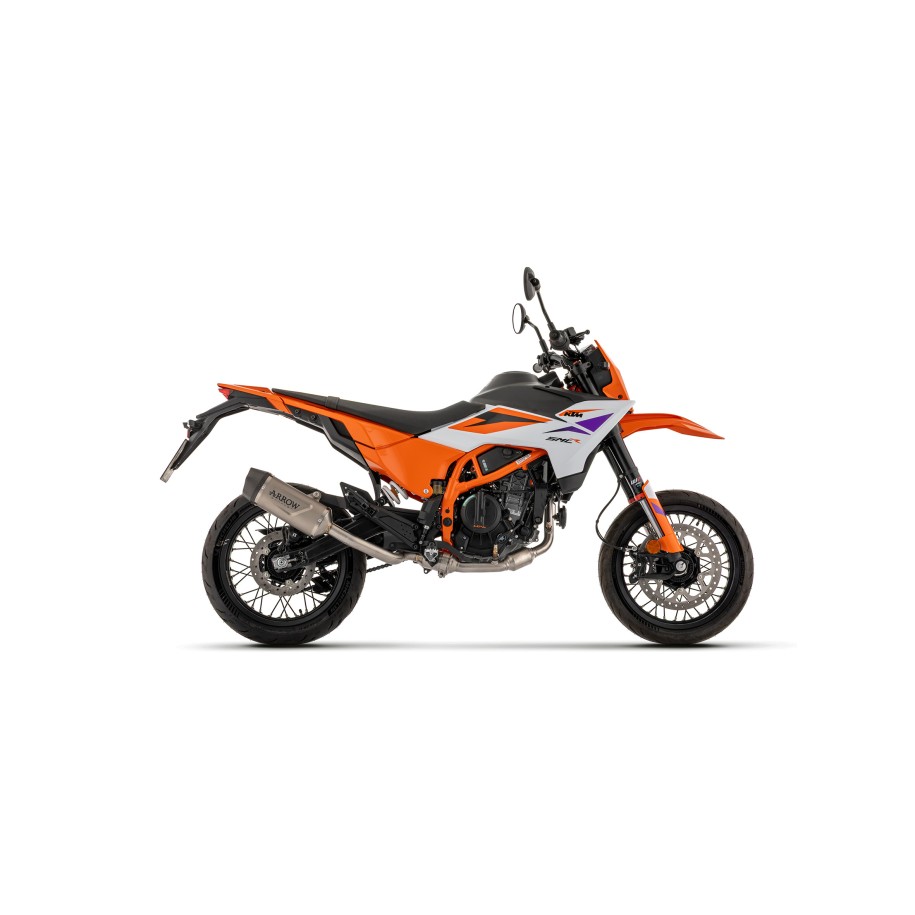 ARROW INDY RACE EVO EXHAUST KTM 390 SMC-R 2025-2026 (EURO 5+), TITANIUM/CARBON, APPROVED