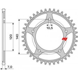 CORONA DE ACERO PARA CADENA 525 TRIUMPH BONNEVILLE 800