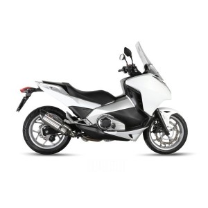 TERMINALE MIVV SUONO HONDA INTEGRA 700 2012-2013, OMOLOGATO ACCIAIO/CARBONIO