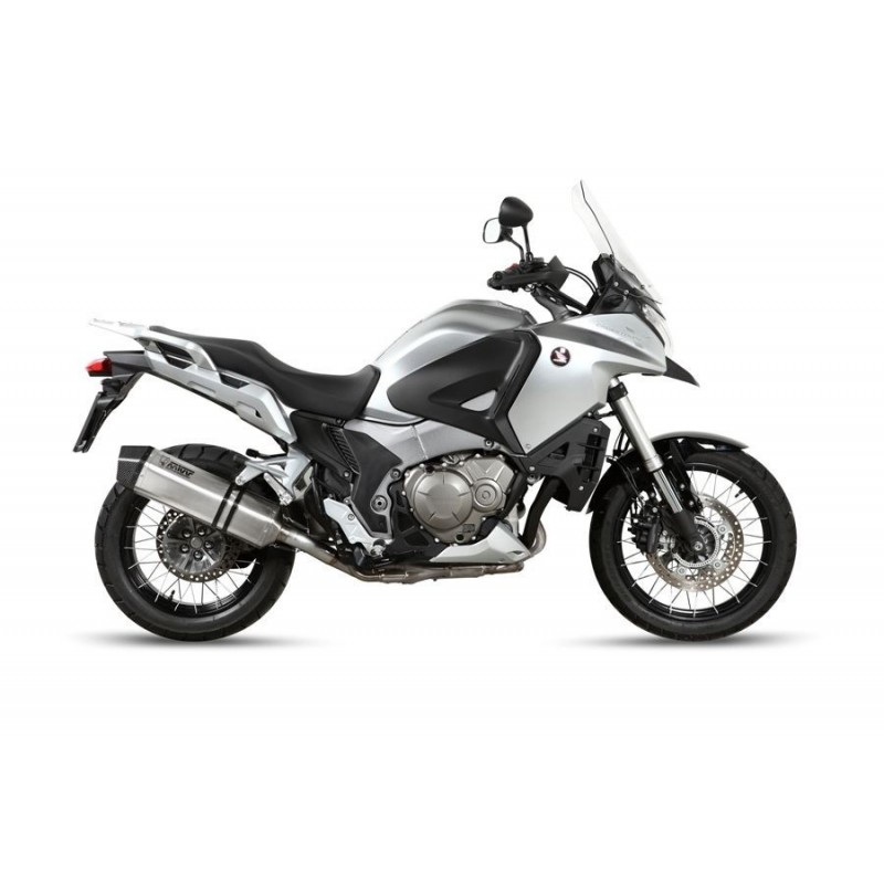 TERMINALE MIVV SPEED EDGE HONDA CROSSTOURER 1200 2012-2020, OMOLOGATO ACCIAIO/CARBONIO