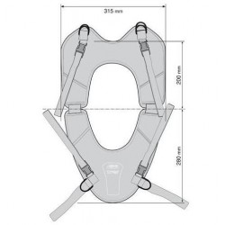 BASE UNIVERSALE GIVI PER MONTAGGIO BORSE SERBATOIO PER MOTO CON SERBATOIO IN PLASTICA