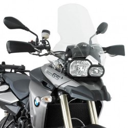 CUPOLINO GIVI TOURING BMW F 650/800 GS 2008-2016, TRASPARENTE, CON KIT DI MONTAGGIO