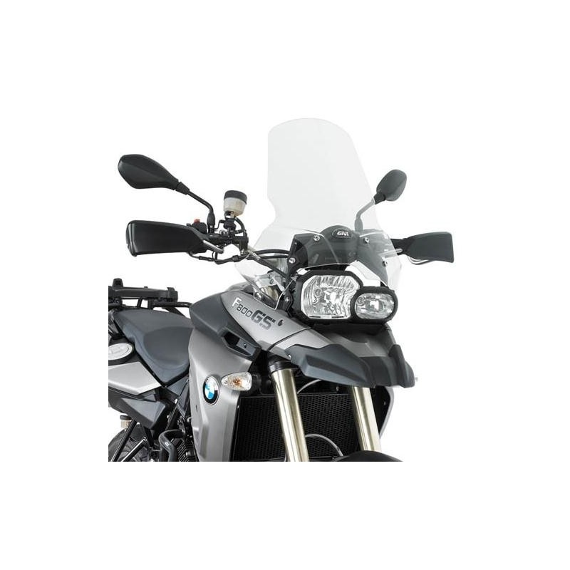 CUPOLINO GIVI TOURING BMW F 650/800 GS 2008-2016, TRASPARENTE, CON KIT DI MONTAGGIO