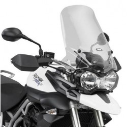 CUPOLINO GIVI TOURING TRIUMPH TIGER 800/XC 2011-2017, TRASPARENTE, CON KIT DI MONTAGGIO