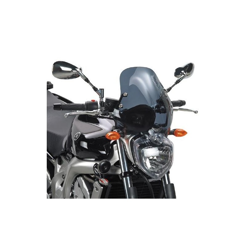 WINDSHIELD GIVI YAMAHA FZ6 2004-2006, SMOKED, WITH MOUNTING KIT