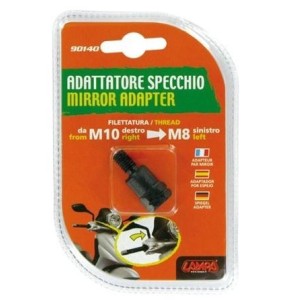 ADAPTADOR DE ESPEJO PARA MOTOCICLETAS NAKED (DESDE ROSCA M10 DX HASTA ROSCA M8 SX)