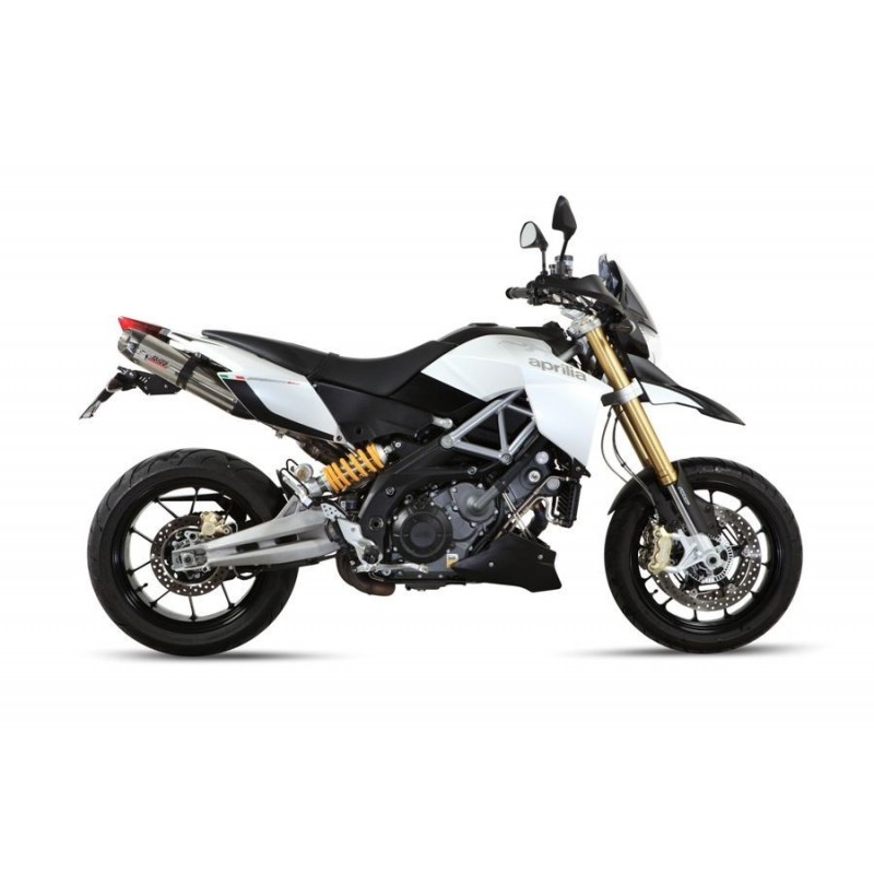 COPPIA TERMINALI MIVV SUONO PER APRILIA DORSODURO 1200 2012-2015, DEKAT ACCIAIO/CARBONIO