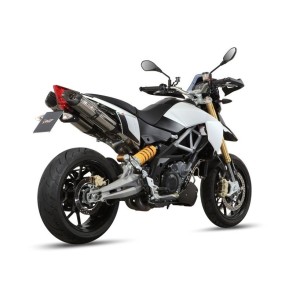 COPPIA TERMINALI MIVV SUONO APRILIA DORSODURO 1200 2012-2015, DEKAT ACCIAIO/CARBONIO