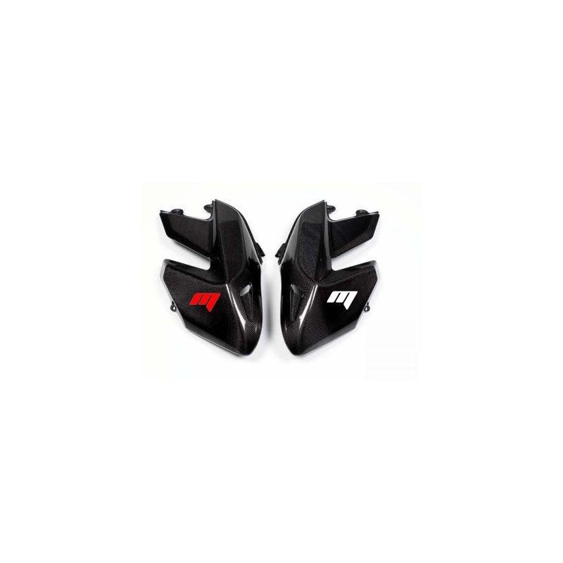 PAIR OF CARBON FIBER FRONT SIDE PANELS DUCATI HYPERMOTARD 1100/S 2007-2009