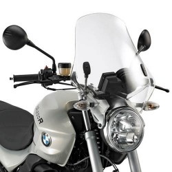 WINDSHIELD GIVI BMW R 1200 R 2006-2010, TRANSPARENT, WITH MOUNTING KIT