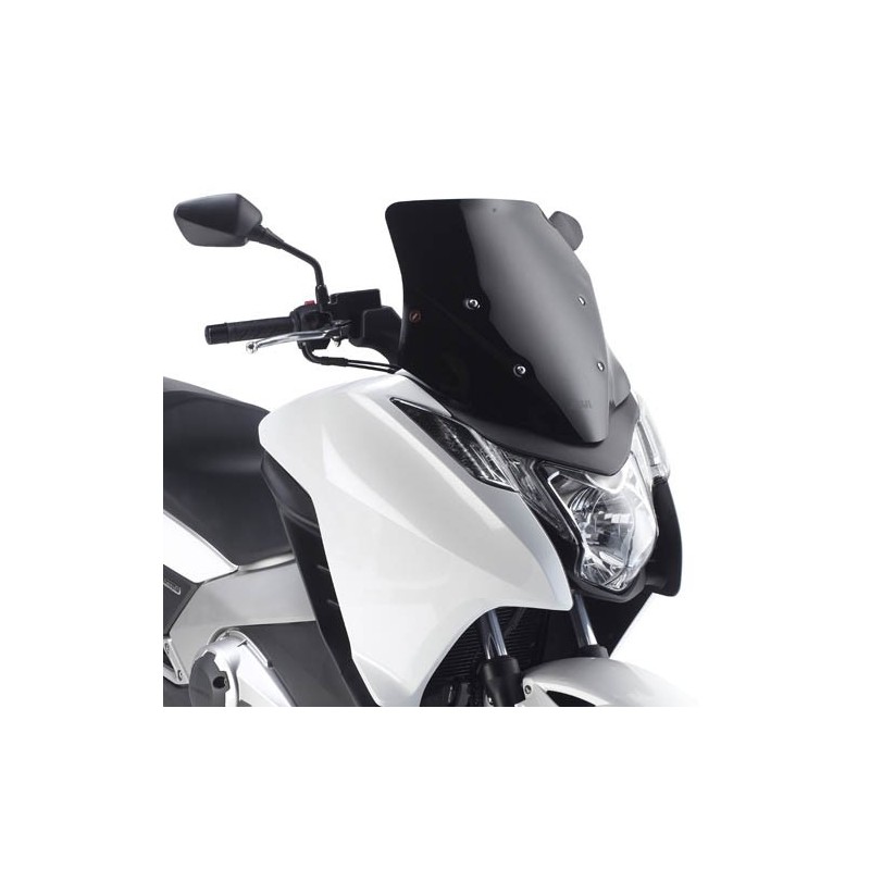 GIVI LOW SPORTS WINDSCREEN HONDA INTEGRA 700 2012-2013, INTEGRA 750 2014-2020, GLOSSY BLACK