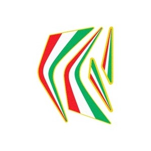 ITALIAN STYLE TRICOLOR STICKERS STANDARD SIZE MM 120X95