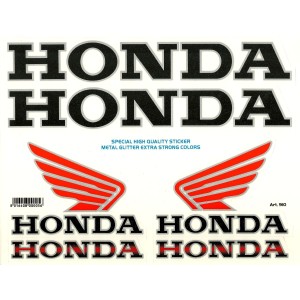 TECHNISCHES SPONSOR-AUFKLEBER-KIT DER SERIE 900 DECO, HONDA-TYP 20X24 CM