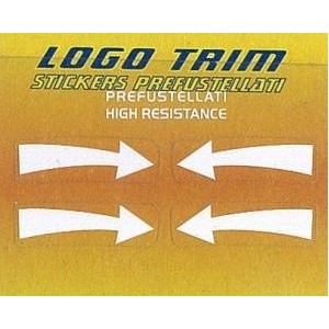 STICKERS SET TRIM SERIES WITH "ARROWS" LOGO, WHITE
