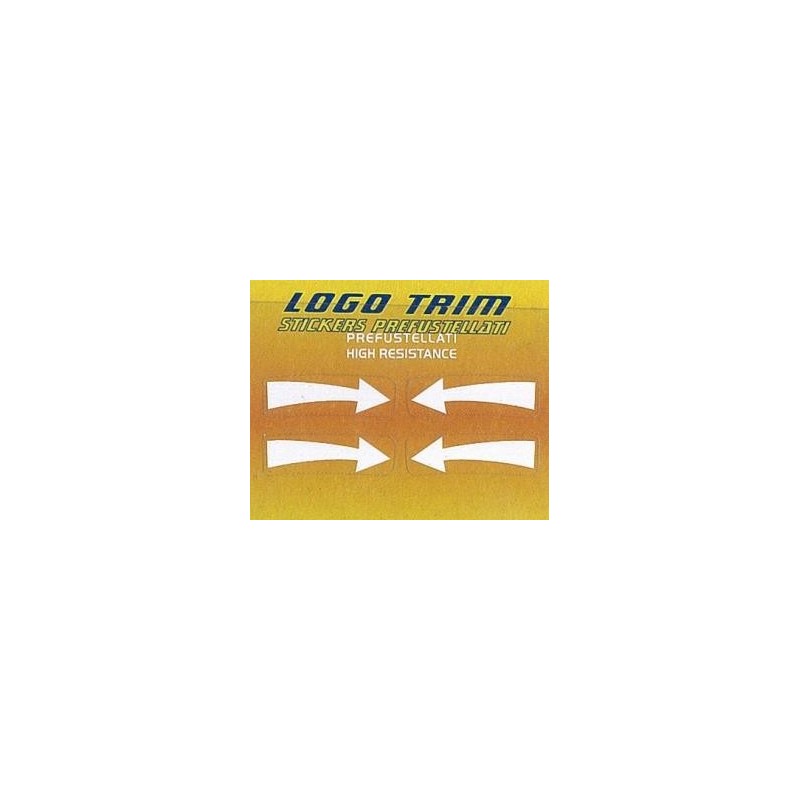 STICKERS SET TRIM SERIES WITH "ARROWS" LOGO, WHITE