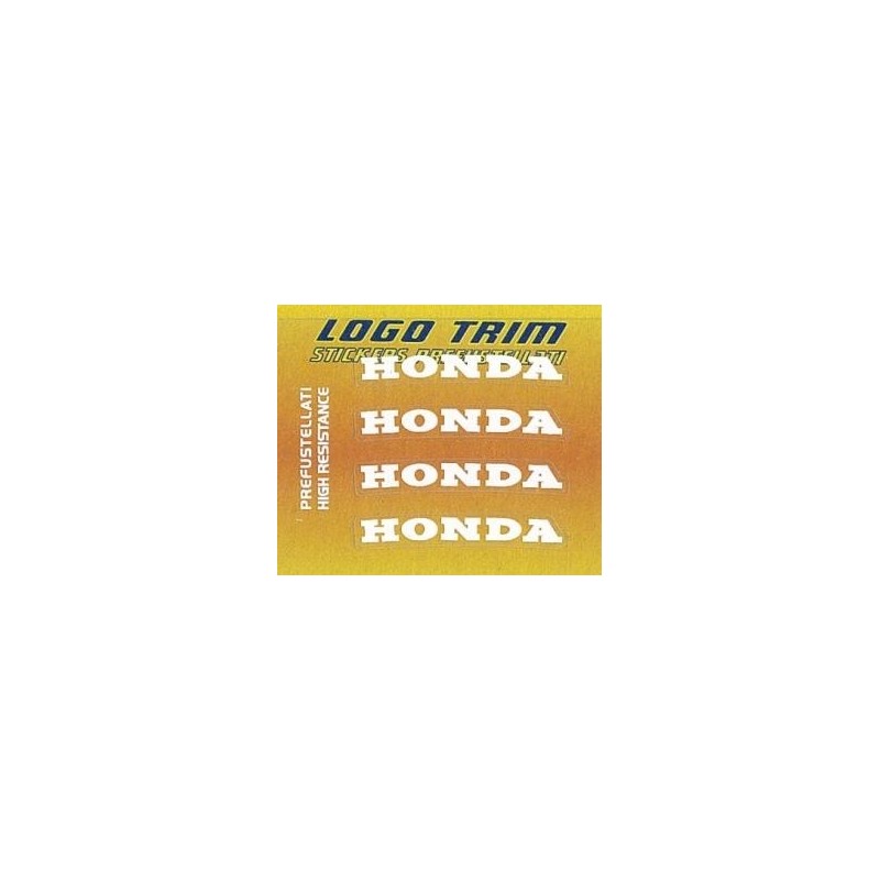 JUEGO DE ADHESIVOS SERIE TRIM CON LOGO "HONDA", BLANCO H 5 MM