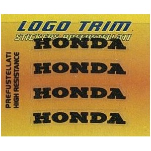 TRIM SERIE AUFKLEBER MIT "HONDA" LOGO, SCHWARZ H 5 MM