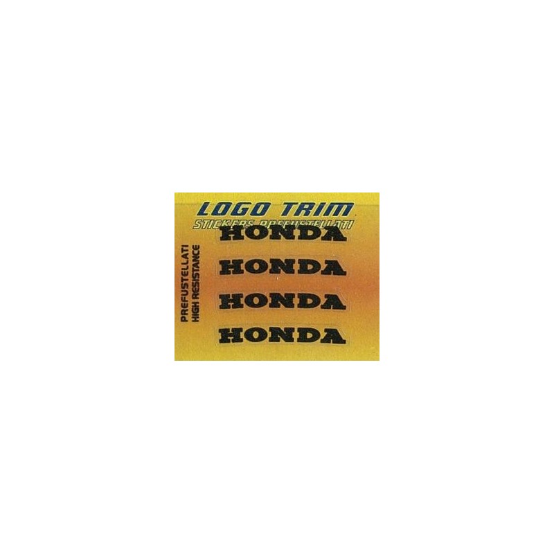 STICKERS SET TRIM SERIES WITH "HONDA" LOGO H 5 MM, BLACK