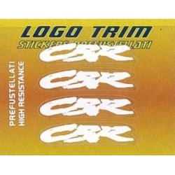 ADHESIVE SET TRIM SERIES WITH "CBR" LOGO, WHITE H 5 MM (4 PCS)