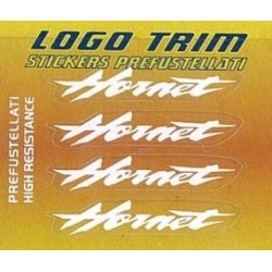 JUEGO DE ADHESIVOS SERIE TRIM CON LOGO "HORNET", BLANCO H 5 MM